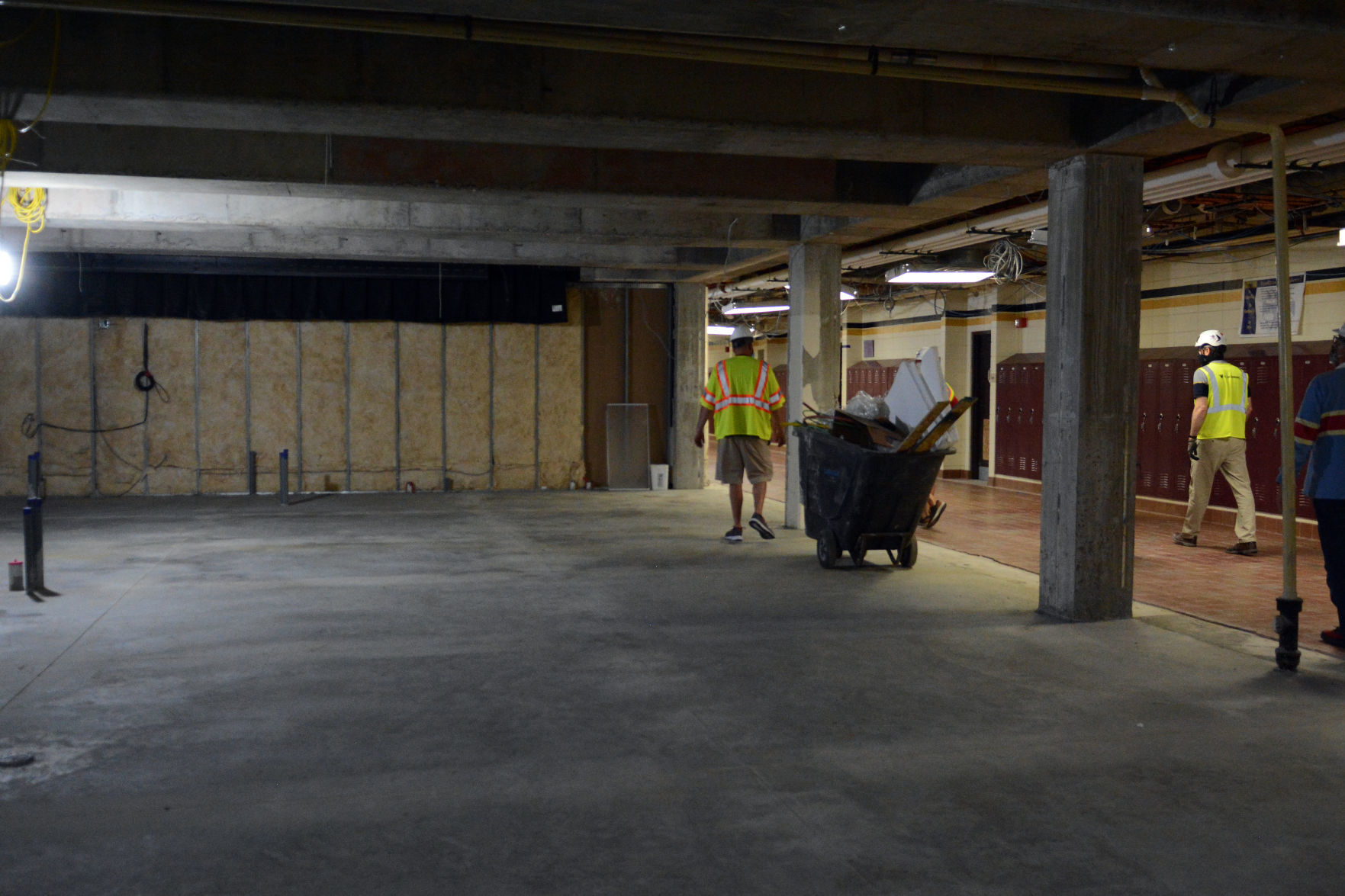 Baraboo middle school construction tour, June 23, 2020